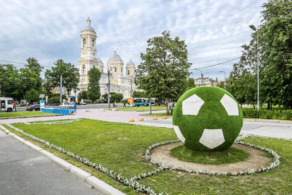 Saint Petersburg Russia June 2018 Dobrolyubov Avenue Petersburg Fifa World — Stock Photo, Image