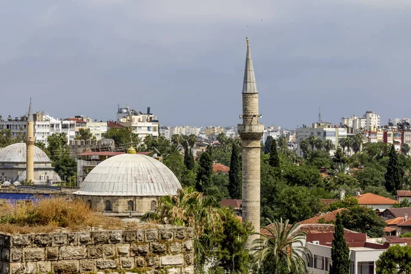 Antalya Turkey Juni 2018 View Moskén Den Gamla Staden Kaleici — Stockfoto