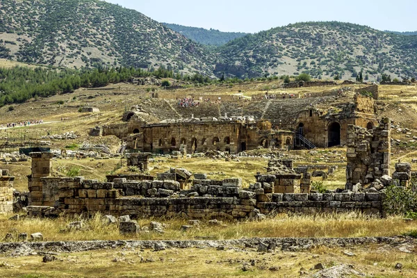 Pamukkale Turchia Giugno 2018 Veduta Delle Rovine Dell Antica Città — Foto Stock