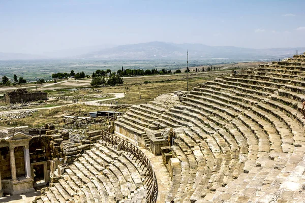 Pamukkale Türkei Juni 2018 Blick Auf Die Ruinen Der Antiken — Stockfoto