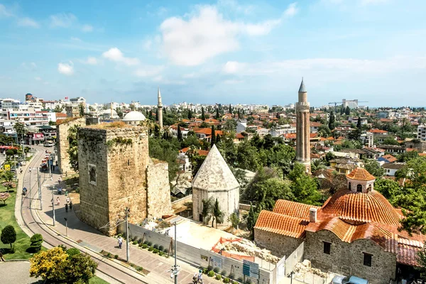 Antalya Turquie Juin 2018 Vue Mosquée Dans Vieille Ville Kaleici — Photo