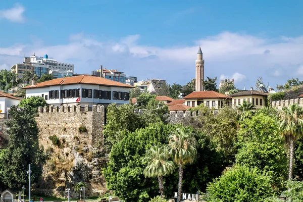 Antalya Turkey June 2018 View Mosque Old Town Kaleici Antalya — Stock Photo, Image