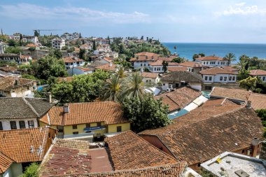 Antalya. Turkey.4 Haziran 2018.View eski şehir Kaleiçi Antalya çatı