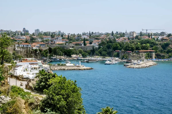 Antalya Turquia Junho 2018 Vista Marina Cidade Velha Kaleici Antalya — Fotografia de Stock