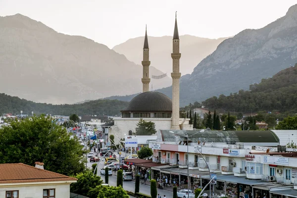 Kemer Turquie Juin 2018 Mosquée Kemer Turquie Coucher Soleil — Photo