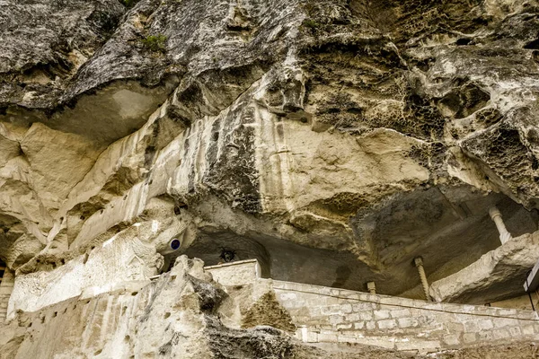 Bakhchisaray Crimea Agosto 2011 Monastero Caverna Svyato Uspensky Tramonto Chufut — Foto Stock