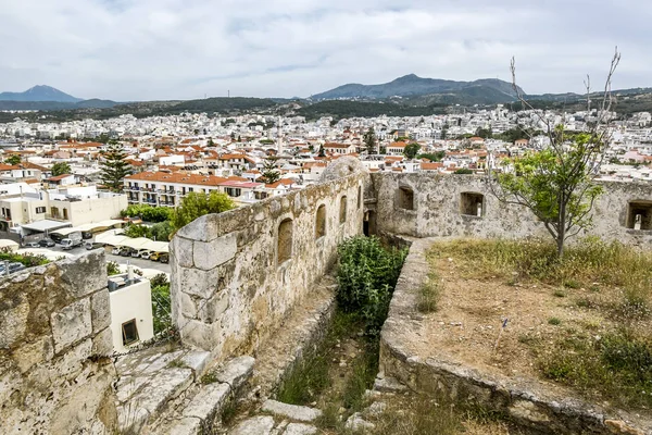 Mur weneckiej twierdzy w Rethymno w Grecji. — Zdjęcie stockowe