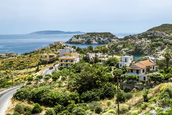 Vista del complejo Agia Pelagia en las montañas de Creta en Grecia — Foto de Stock