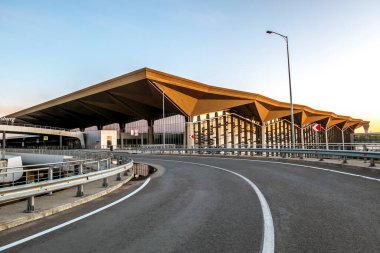 Saint-Petersburg.25 Mayıs 20.Pulkovo Uluslararası Havalimanı salgın covid-19 sırasında.