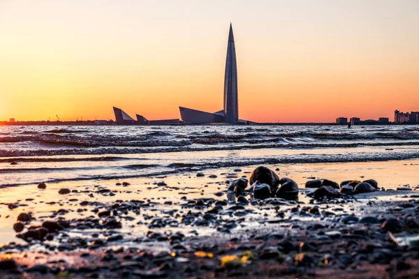 Sankt Petersburg Russland Juni 2020 Blick Auf Den Gazprom Wolkenkratzer — Stockfoto