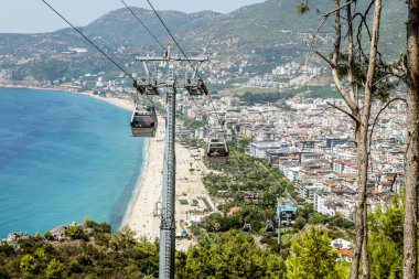 Alania.hindi. 4, 2020. Türkiye, Alanya 'daki kalenin füniküleri.