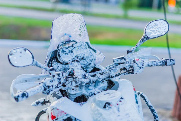 Motosiklet araba yıkama motosiklet büyük bisiklet köpük Enjeksiyon ile temizlik