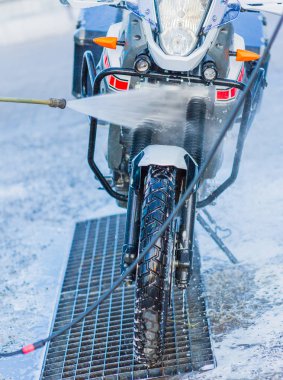 Motosiklet araba yıkama motosiklet büyük bisiklet köpük Enjeksiyon ile temizlik