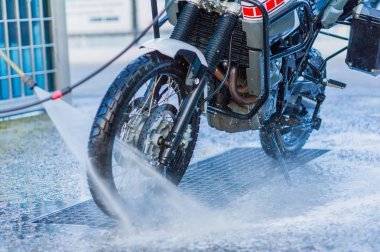 Motosiklet araba yıkama motosiklet büyük bisiklet köpük Enjeksiyon ile temizlik