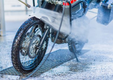 Motosiklet araba yıkama motosiklet büyük bisiklet köpük Enjeksiyon ile temizlik