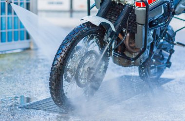 Motosiklet araba yıkama motosiklet büyük bisiklet köpük Enjeksiyon ile temizlik