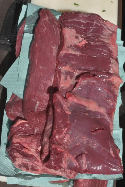 Skert Steak Machete является одним из самых вкусных и необычных стейков . — стоковое фото