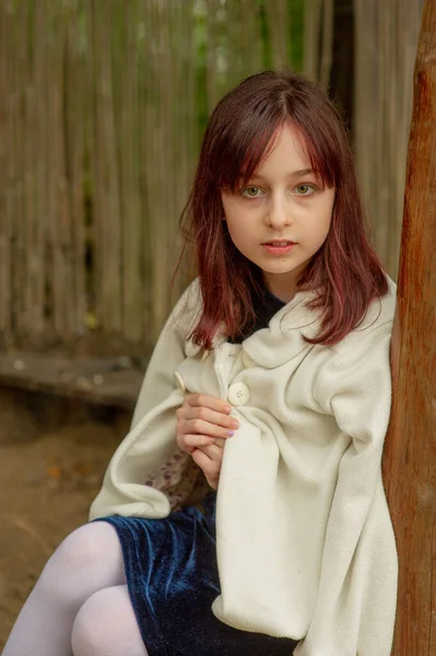 Πορτρέτο Ενός Μικρού Κοριτσιού Κορίτσι Χρονών Εκπρόσωποι Της Γενιάς Των — Φωτογραφία Αρχείου