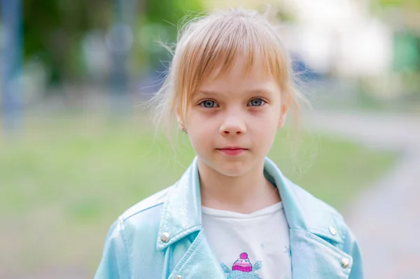 Gros Plan Portrait Jeune Fille Ans Fille Ans Portrait Plein — Photo