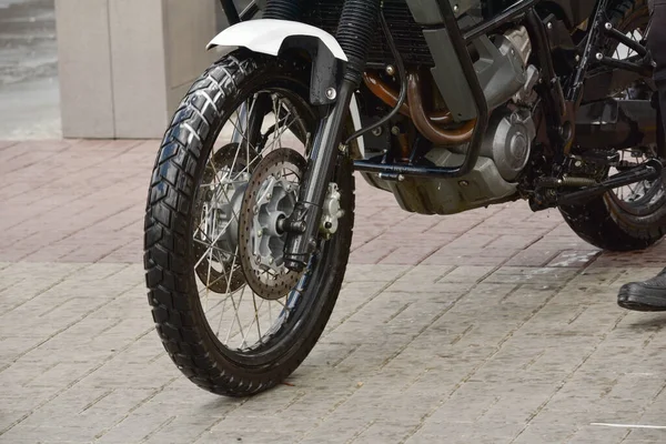 Motorrad Autowäsche Motorrad Big Bike Reinigung Mit Schaumstoffinjektion Make More — Stockfoto