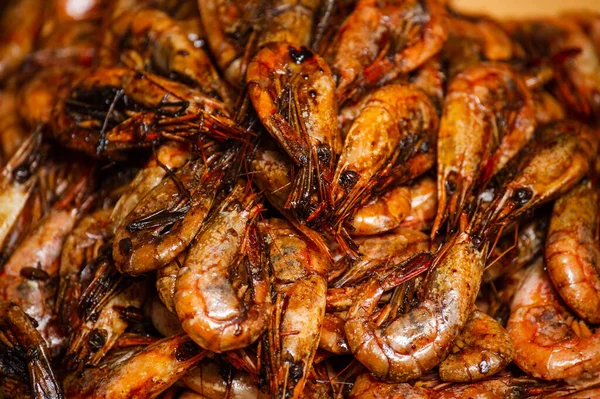 Fried Shrimp Fried Shrimp Plate Seafood — Stock Photo, Image