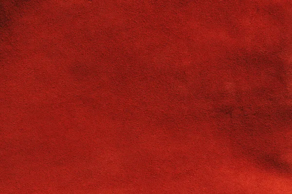 Red Matte Background Suede Fabric Closeup Velvet Texture Seamless Leather — Stock Photo, Image