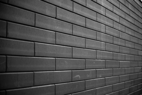 Black Brick Wall Urban Black Brick Wall Texture Masonry Background — Stock Photo, Image