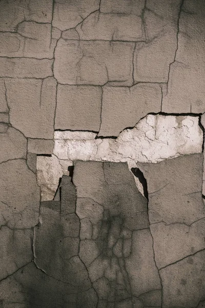 Öregített Cementfal Textúra Repedt Beton Fal Borított Szürke Cement Felület — Stock Fotó