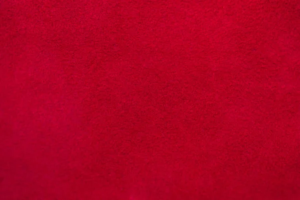 Fond Rouge Mat Tissu Daim Gros Plan Texture Velours Cuir — Photo