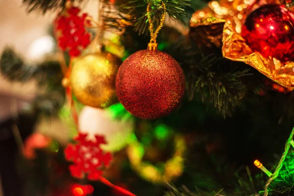 Vrolijk Kerstfeest Gelukkig Nieuwjaar Kerstspeelgoed Boom Kerstmis — Stockfoto