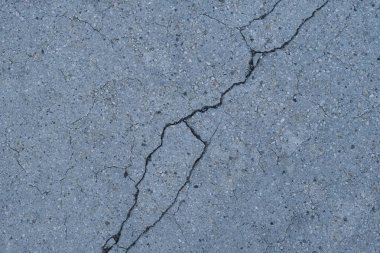 Los Angeles sokaklarında betonda çatlak. İç tasarım için arka plan.