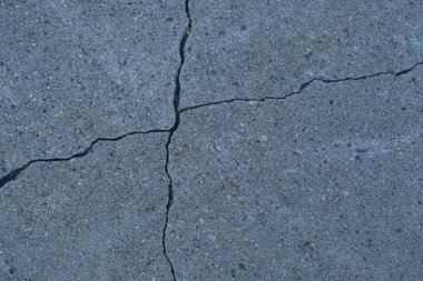 Los Angeles sokaklarında betonda çatlak. İç tasarım için arka plan.