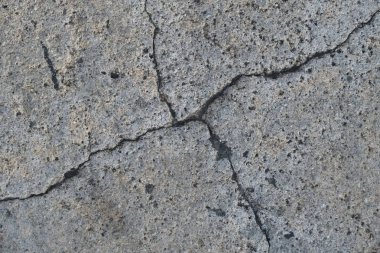 Los Angeles sokaklarında betonda çatlak. İç tasarım için arka plan.