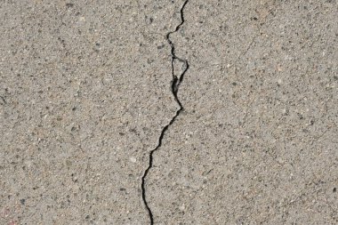 Los Angeles sokaklarında betonda çatlak. İç tasarım için arka plan.