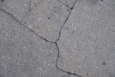 Los Angeles sokaklarında betonda çatlak. İç tasarım için arka plan.