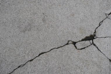 Los Angeles sokaklarında betonda çatlak. İç tasarım için arka plan.