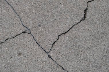 Los Angeles sokaklarında betonda çatlak. İç tasarım için arka plan.
