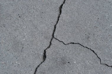Los Angeles sokaklarında betonda çatlak. İç tasarım için arka plan.