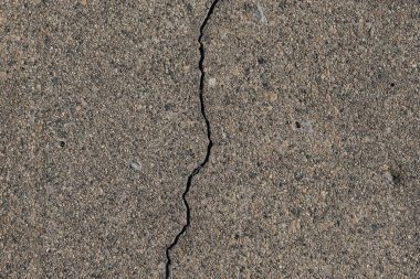 Los Angeles sokaklarında betonda çatlak. İç tasarım için arka plan.