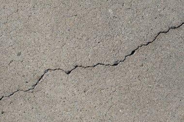 Los Angeles sokaklarında betonda çatlak. İç tasarım için arka plan.