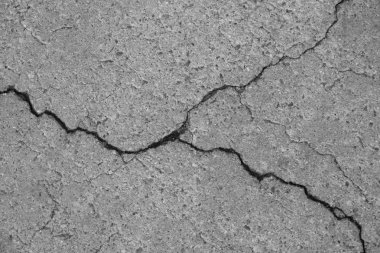 Los Angeles sokaklarında betonda çatlak. İç tasarım için arka plan.