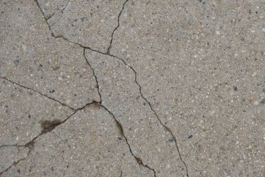 Los Angeles sokaklarında betonda çatlak. İç tasarım için arka plan.