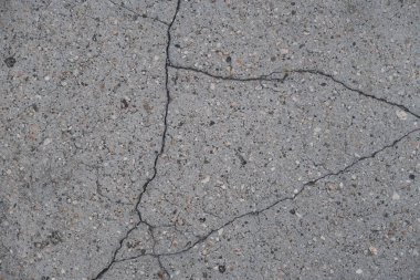 Los Angeles sokaklarında betonda çatlak. İç tasarım için arka plan.