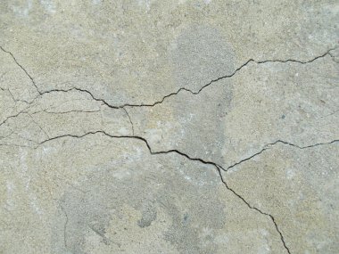 Los Angeles sokaklarında betonda çatlak. İç tasarım için arka plan.