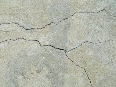 Los Angeles sokaklarında betonda çatlak. İç tasarım için arka plan.