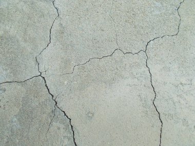 Los Angeles sokaklarında betonda çatlak. İç tasarım için arka plan.