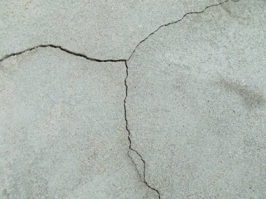 Los Angeles sokaklarında betonda çatlak. İç tasarım için arka plan.