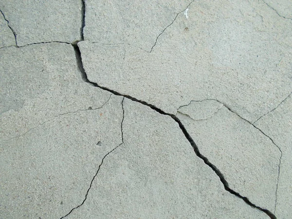 Crack in concrete on the streets of Los Angeles. Background for interior design.