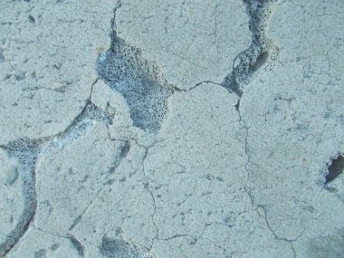 Los Angeles sokaklarında betonda çatlak. İç tasarım için arka plan.