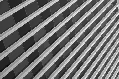 Tasarım için Los Angeles'taki binaların ön cephesinin elemanları ve detayları